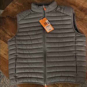 save the Duck Gray Puffer Vest size xxl-new!